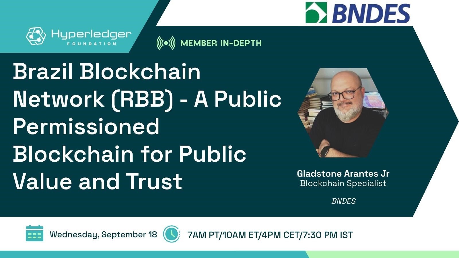 Hyperledger In-depth with BNDES: Brazil Blockchain Network (RBB) - A Public Permissioned Blockchain for Public Value and Trust featured image