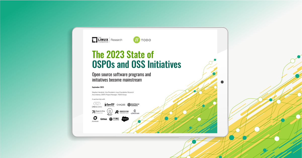 The 2023 State of OSPOs and OSS Initiatives