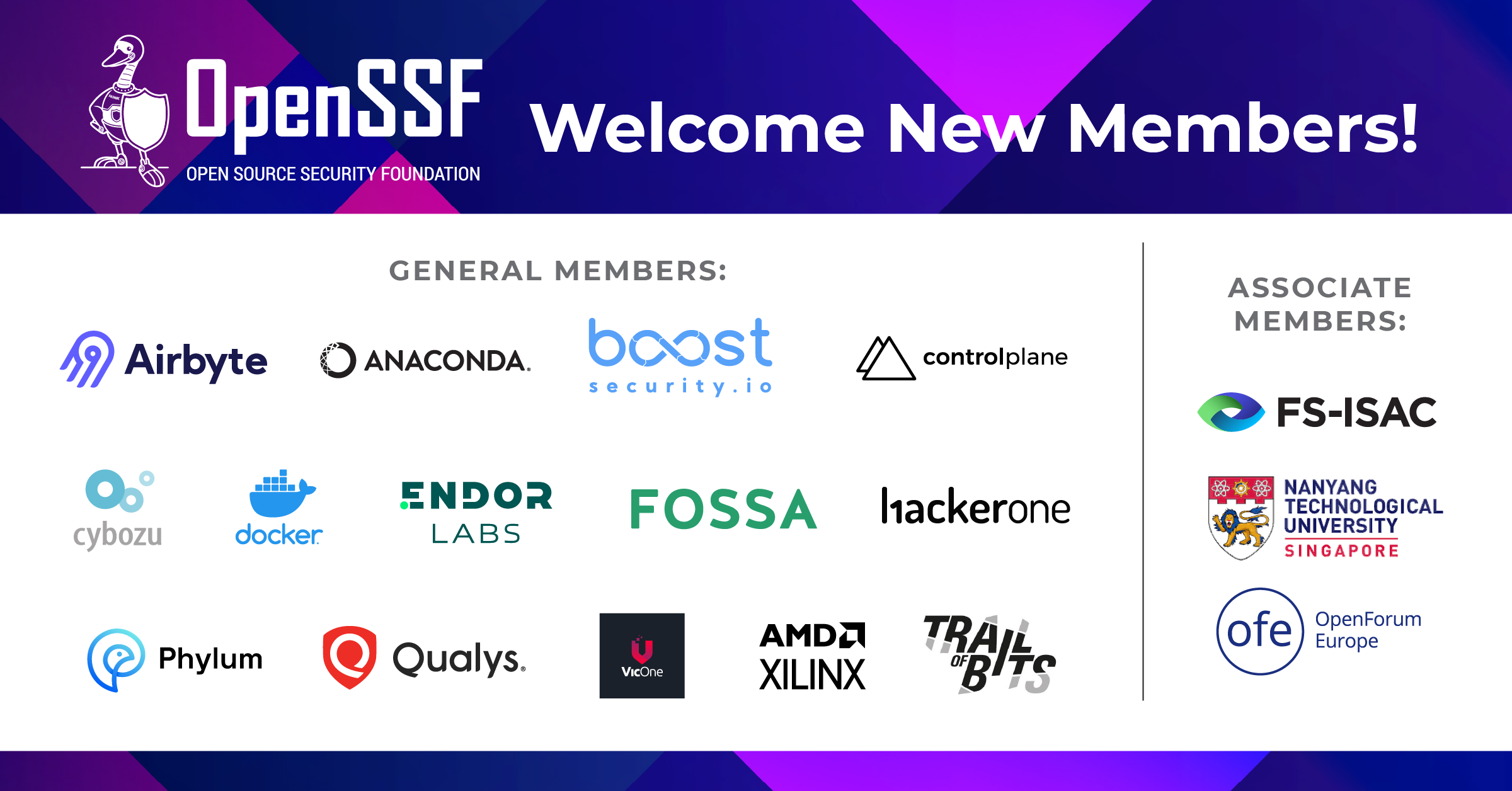 OpenSSF Welcomes New Members