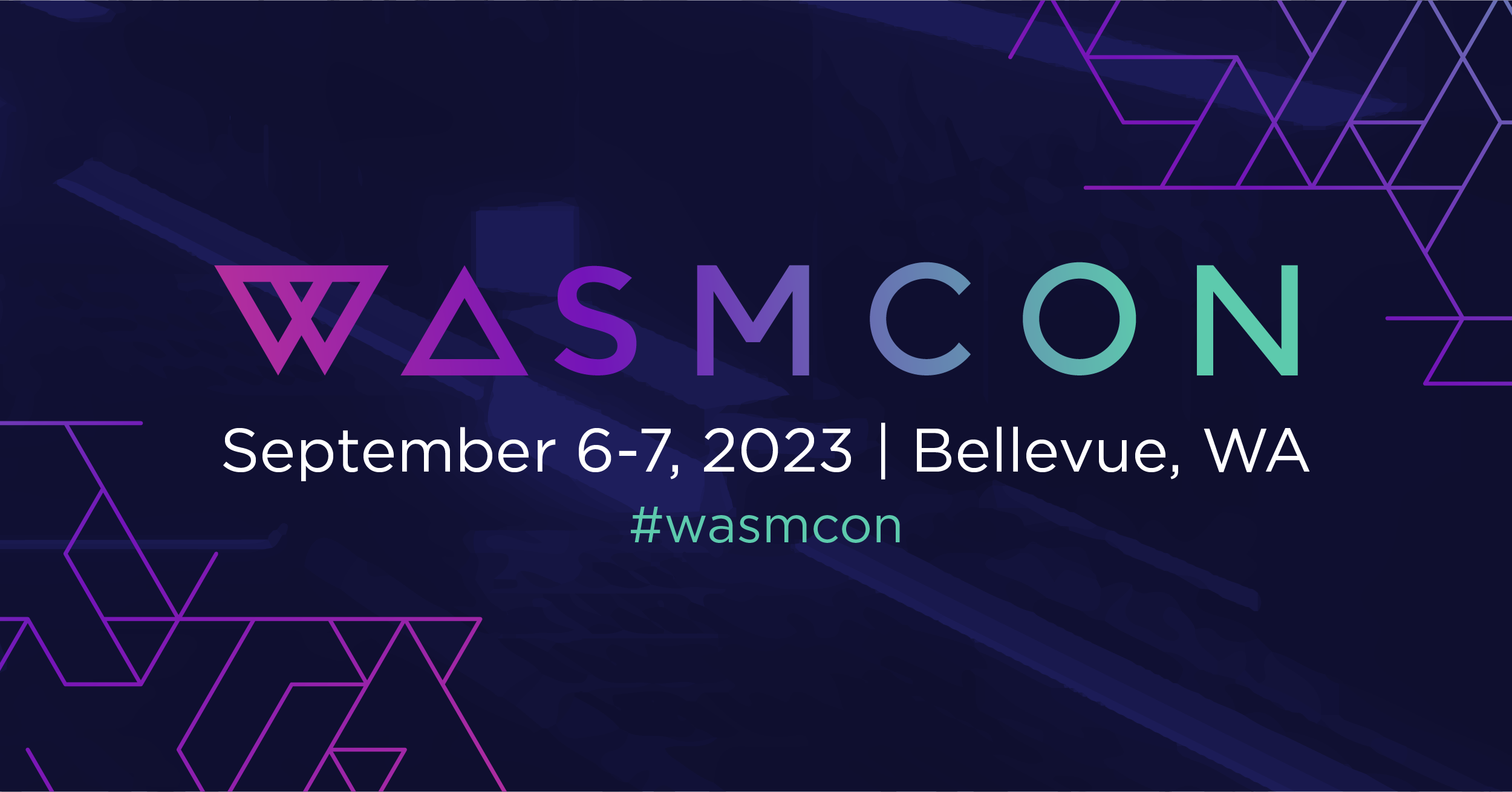 Join us for WasmCon, happening September 6-7, 2023 in Bellevue, Washington!