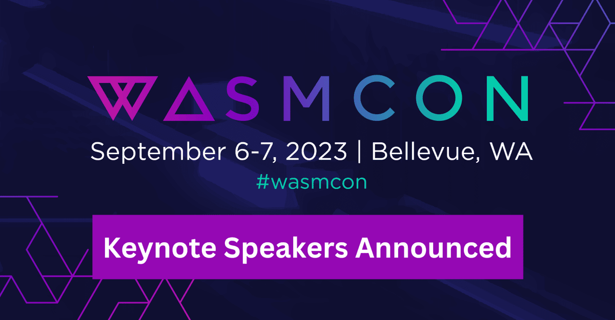 WasmCon 2023 Keynote Speakers Announced.